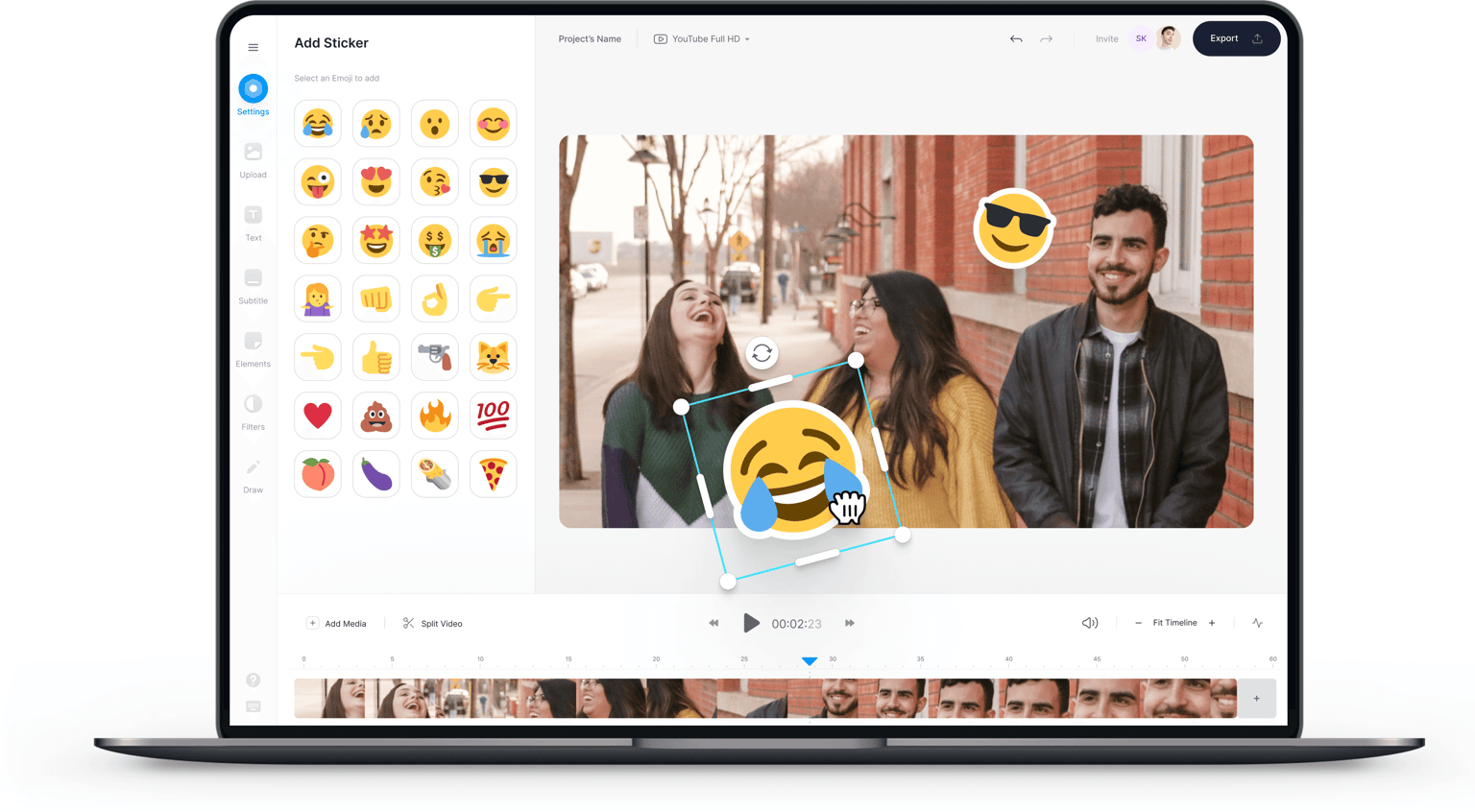 Add Emojis to Videos